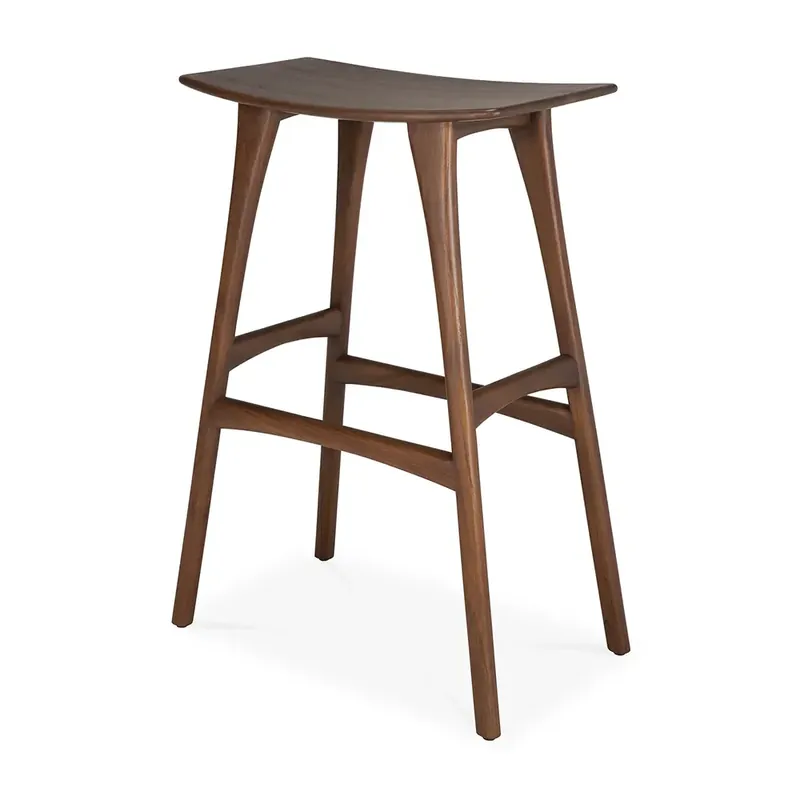Bästa pris Osso Barpall Brunlackad teak